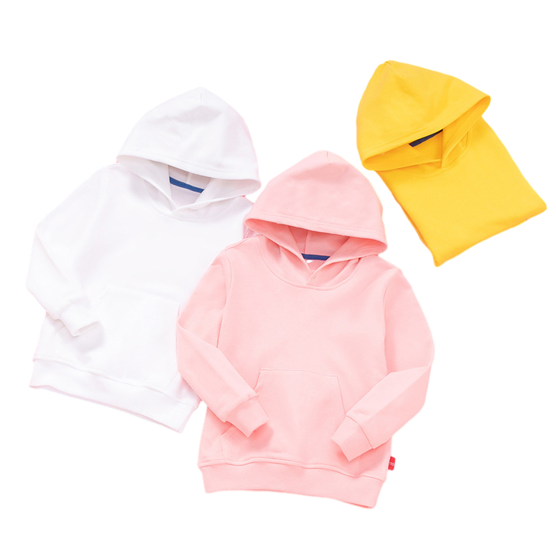 Bebés nenos roupa nenos en branco algodón nenos rapaces capuchas sudadera