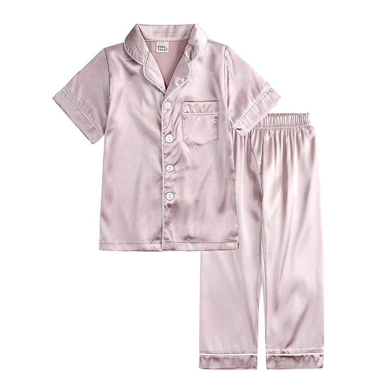 Logotipo personalizado Satin Kids’ Paxamas conxunto de múltiples cores dispoñibles